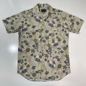 LORENZINI Men's Modern Fit Shirt S Button Down Abstract Floral Merate Italy